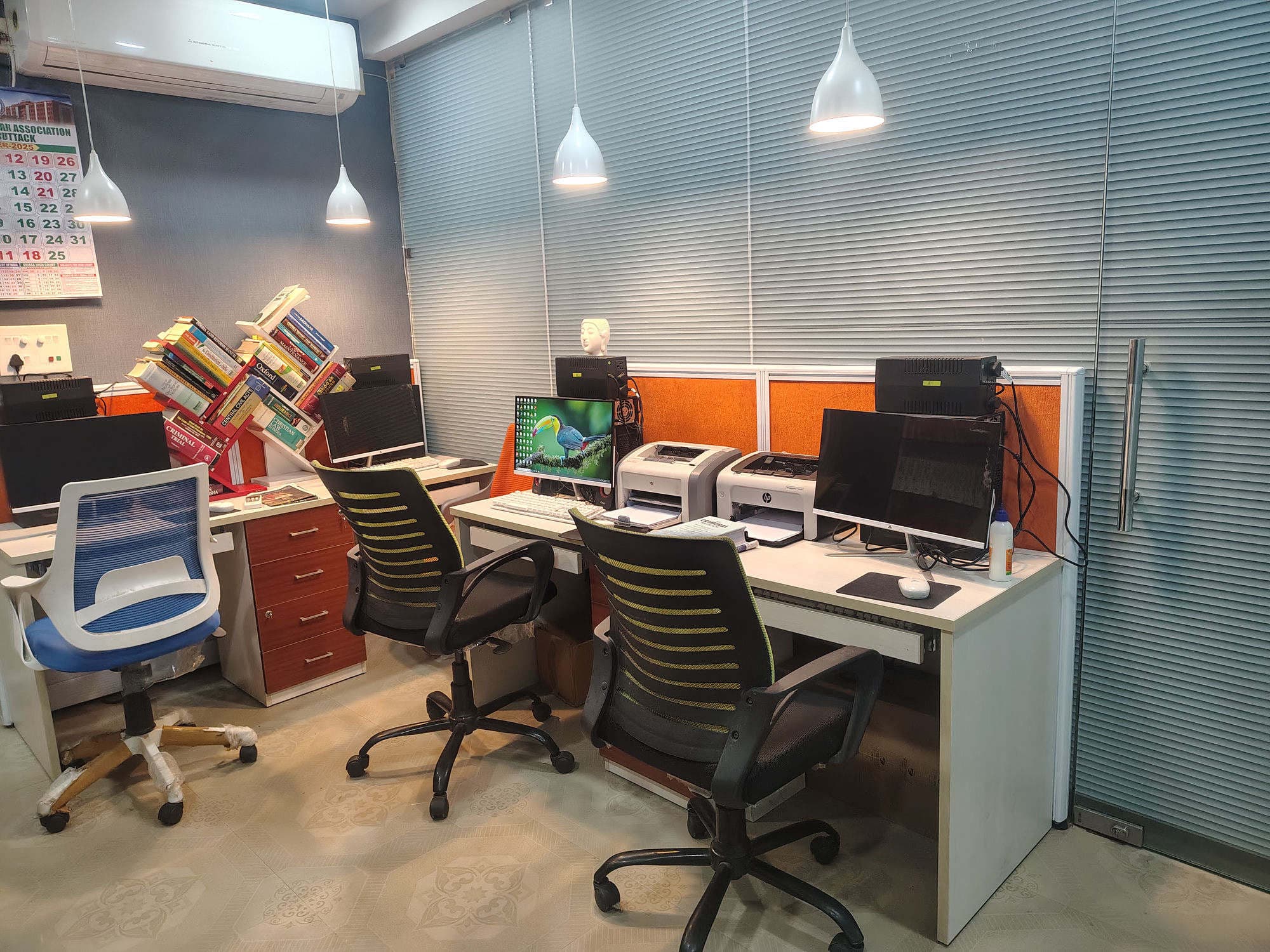Legal research and documentation workstations at B & BN Advocate and Associates, Cuttack